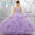 Beading Crystal Cascading Ruffle Custom Made Quinceanera Dresses